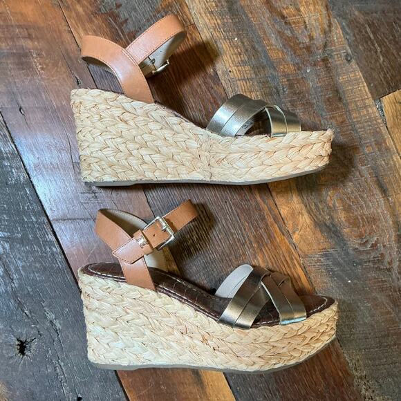 Sam Edelman Darline Platform Wedge Sandal Size 7.5 - Picture 6 of 8